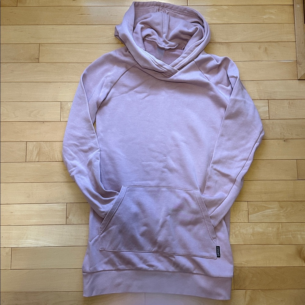 Oraki Dusty rose hoody tunic french terry - Picture 3 of 5